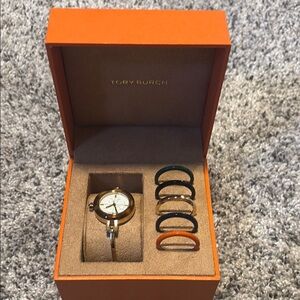 Tory Burch Gold Watch with Interchangeable Bands